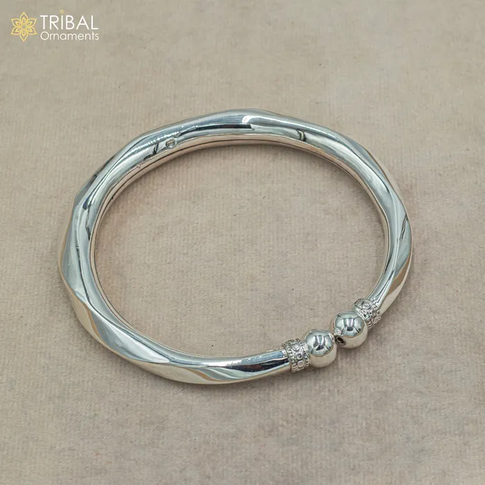Bracelets 925 sterling silver handmade plain customized foot bracelet anklet kada hanging drops belly dance ethnic jewelry nsfk130 TRIBAL ORNAMENTS