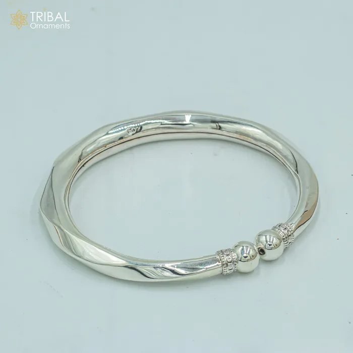 Bracelets 925 sterling silver handmade plain customized foot bracelet anklet kada hanging drops belly dance ethnic jewelry nsfk130 TRIBAL ORNAMENTS