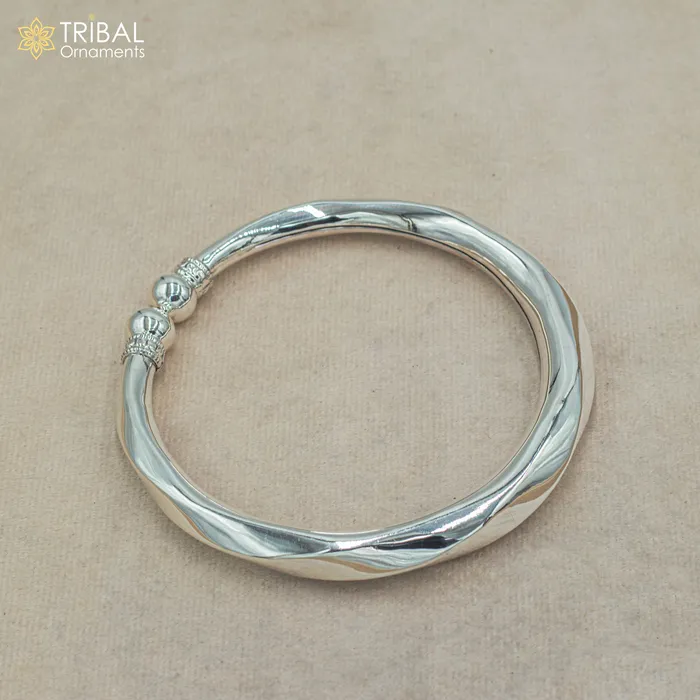 Bracelets 925 sterling silver handmade plain customized foot bracelet anklet kada hanging drops belly dance ethnic jewelry nsfk130 TRIBAL ORNAMENTS