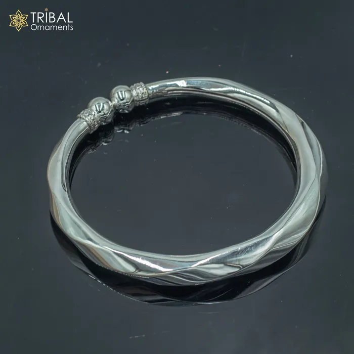 Bracelets 925 sterling silver handmade plain customized foot bracelet anklet kada hanging drops belly dance ethnic jewelry nsfk130 TRIBAL ORNAMENTS
