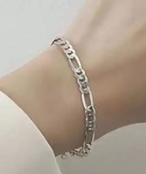 Bracelets AZ324 Silver Chain Bracelet 9 with Extender alice