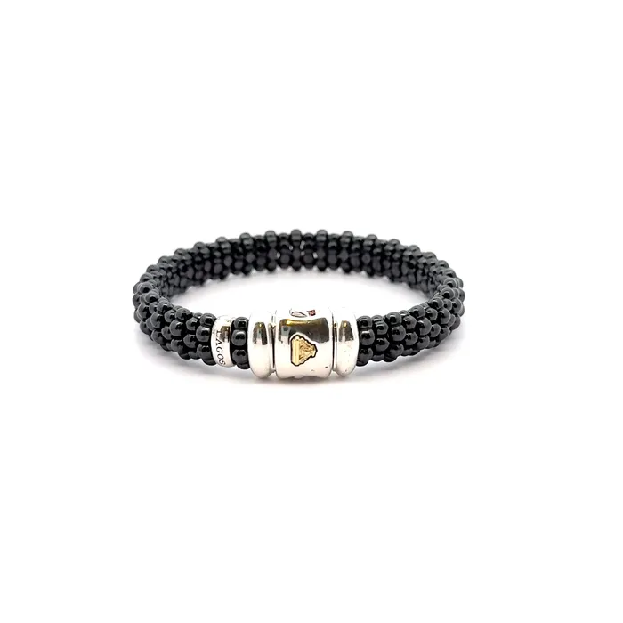Bracelets Lagos PreOwned Lagos Black Caviar Ceramic Beaded Bracelet