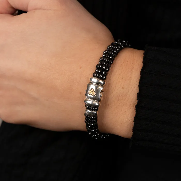 Bracelets Lagos PreOwned Lagos Black Caviar Ceramic Beaded Bracelet