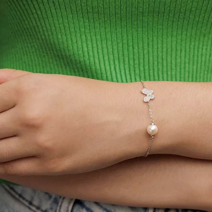 Bracelets Pearly Lustre Elegant Freshwater Pearl Bracelet WB00007 GARDENS