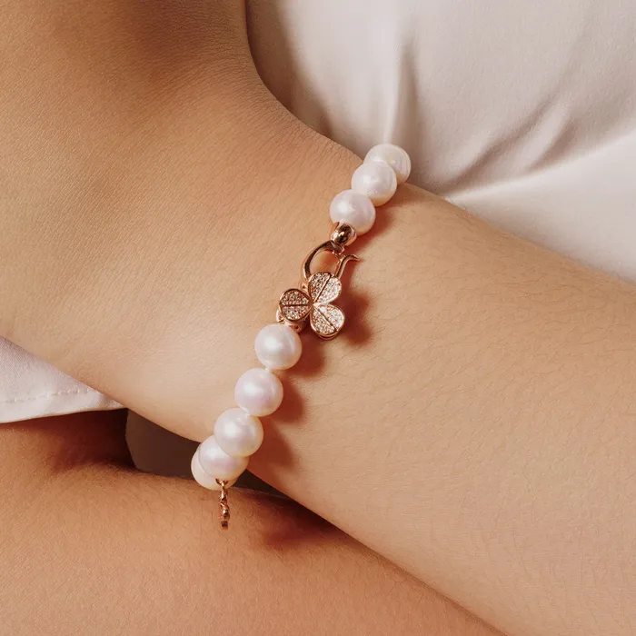 Bracelets Pearly Lustre Elegant Freshwater Pearl Bracelet WB00031 GARDENS