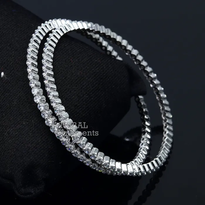 Bracelets TRIBAL ORNAMENTS 925 sterling silver handmade gorgeous Cubic zircon bangle bracelet best gifting jewelry girls womens bangles ba151 Bracelets TRIBAL ORNAMENTS 925 sterling silver handmade gorgeous Cubic zircon bangle bracelet best gifting jewelry girls womens bangles ba151