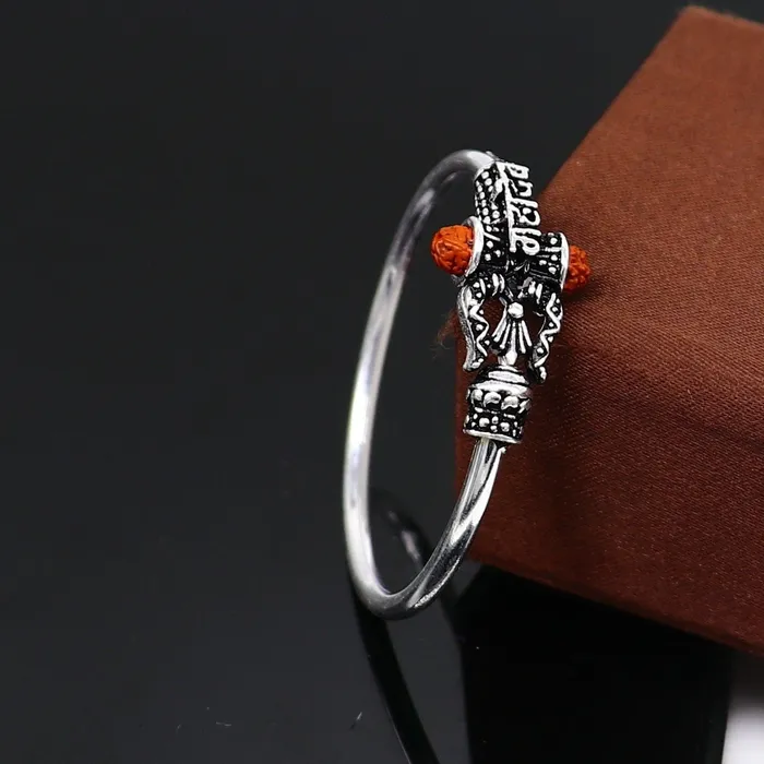 Bracelets TRIBAL ORNAMENTS Handmade vintage design sterling silver babykids bangle kada excellent lord shiva Mahadeva bangle bracelet Bahubali kada gifting nbbk239 Bracelets TRIBAL ORNAMENTS Handmade vintage design sterling silver babykids bangle kada excellent lord shiva Mahadeva bangle bracelet Bahubali kada gifting nbbk239