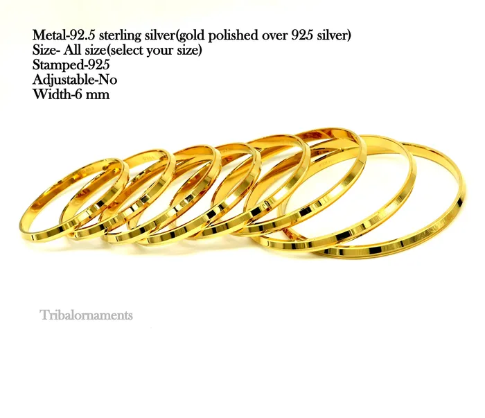 Bracelets TRIBAL ORNAMENTS Punjabi Kada Sikkh Kada 925 sterling silver handmade Rajputi Royal Kada stunning gold polished solid silver couple bangle kada nsk463 Bracelets TRIBAL ORNAMENTS Punjabi Kada Sikkh Kada 925 sterling silver handmade Rajputi Royal Kada stunning gold polished solid silver couple bangle kada nsk463
