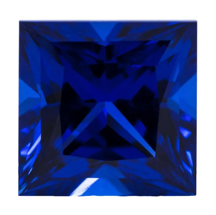 Chatham Rings Princess Chatham LabGrown Blue Sapphire Gems