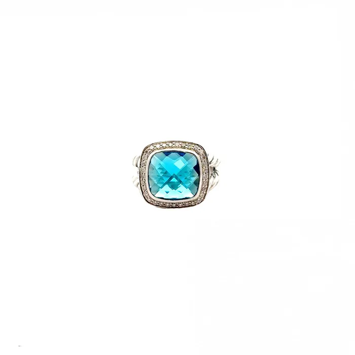 David Yurman PreOwned David Yurman Blue Topaz Albion Ring Rings