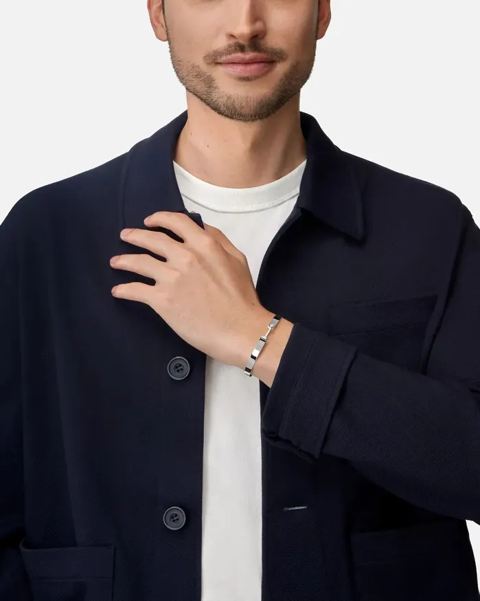 Dinner Date GM Mood Bangle in White Gold Mood Bracelets