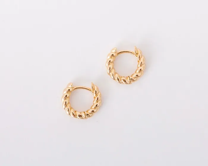 DLUX Croissant Huggies Earrings