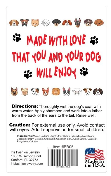 Earrings 05 BB05 Dog Shampoo Earrings 05 BB05 Dog Shampoo