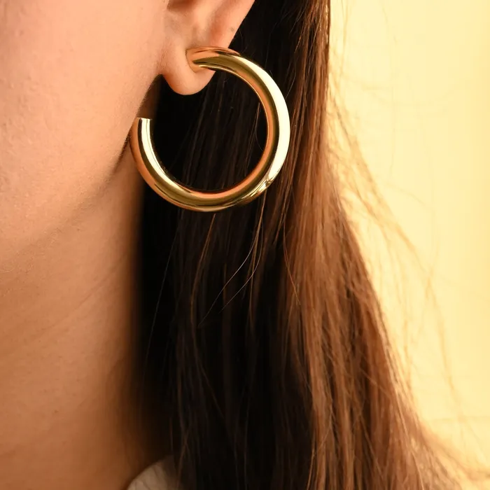 Earrings 14K GoldFilled Open Hoop Earrings40mm Jewelvers