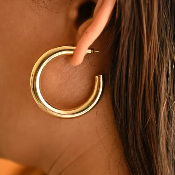Earrings 14K GoldFilled Open Hoop Earrings40mm Jewelvers