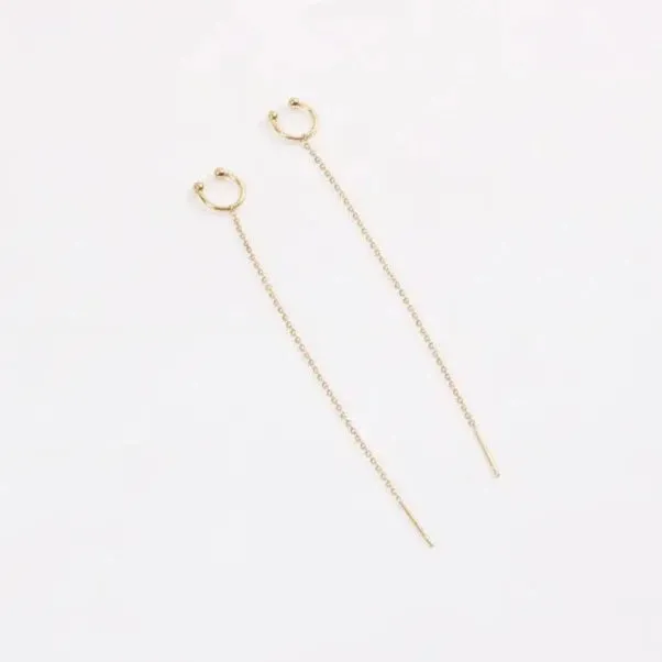 Earrings 18K GoldFilled Chain Cuff Earrings Jewelvers