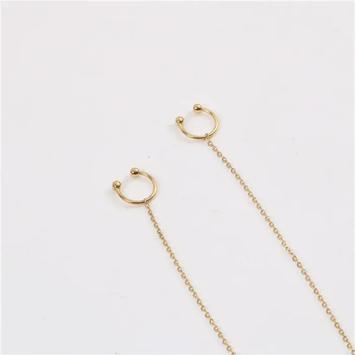 Earrings 18K GoldFilled Chain Cuff Earrings Jewelvers