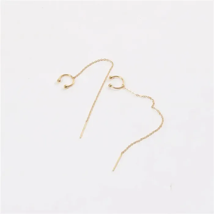 Earrings 18K GoldFilled Chain Cuff Earrings Jewelvers