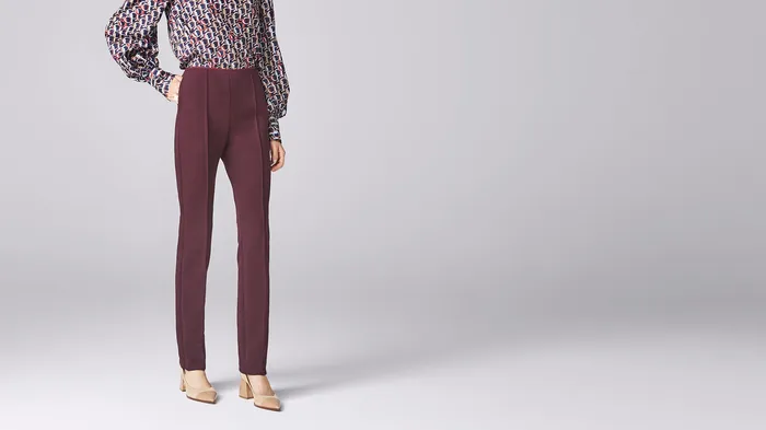 Earrings ADEAM Lounge Pant in Mulberry Earrings ADEAM Lounge Pant in Mulberry
