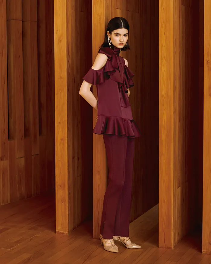 Earrings ADEAM Lounge Pant in Mulberry Earrings ADEAM Lounge Pant in Mulberry
