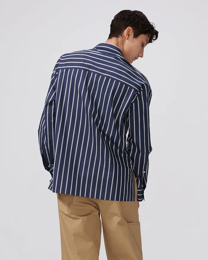 Earrings ADEAM Navy Aoyama Shirt