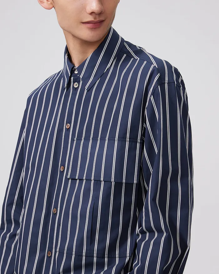 Earrings ADEAM Navy Aoyama Shirt
