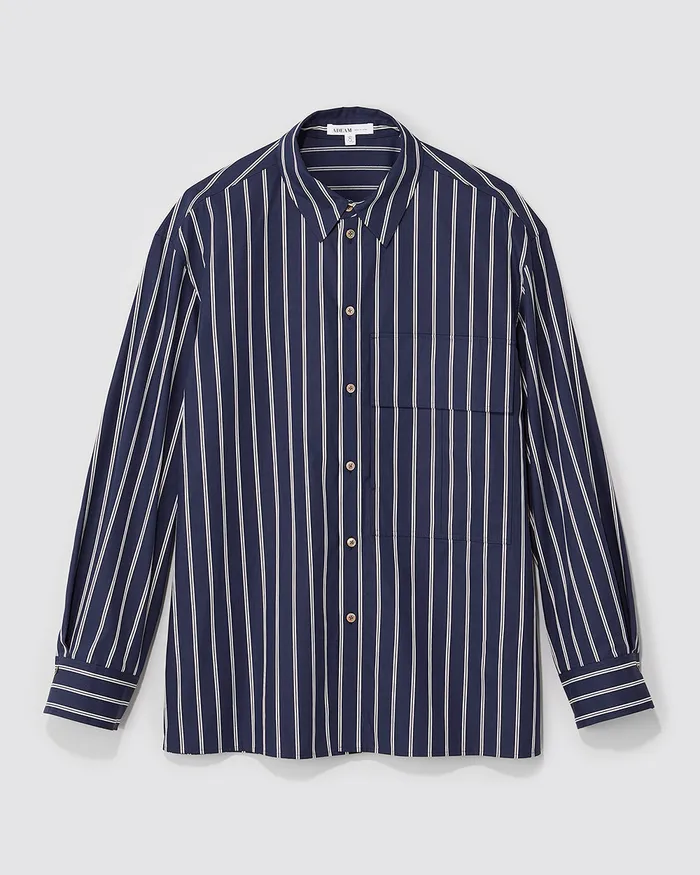 Earrings ADEAM Navy Aoyama Shirt