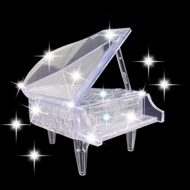Earrings Crystal Piano 3D Puzzle Rowsfire ChildrenToy Store