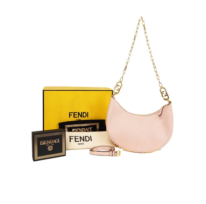 Earrings Fendi PreOwned Fendi Python Fendigraphy Hobo