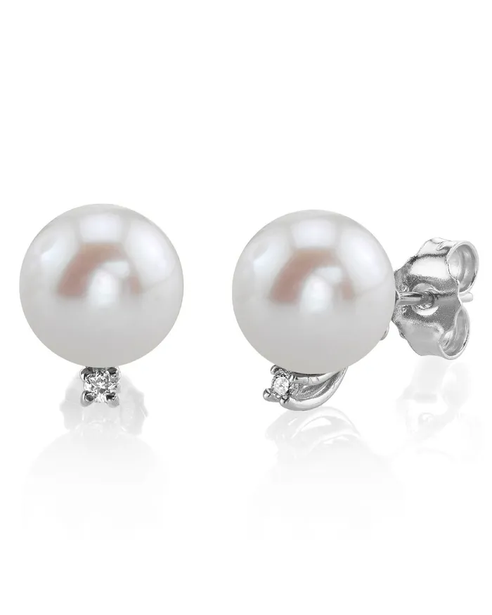 Earrings Freshwater Pearl Diamond Sasha Earrings spt
