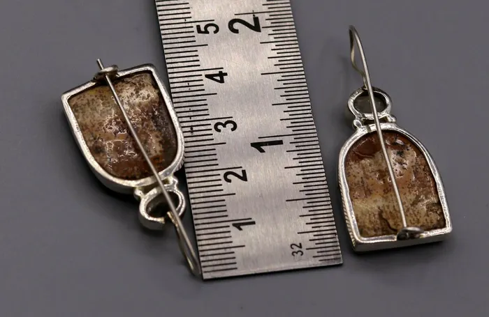 Earrings Indian bollywood style handmade excellent stone jadau hoops warring dangle s155 TRIBAL ORNAMENTS