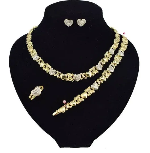 Earrings Jewelvers XO Teddy Bear Jewelry Set Earrings Jewelvers XO Teddy Bear Jewelry Set