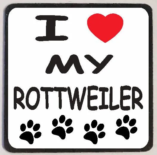 Earrings M117 I Love My Rottweiler Iris Fashion Jewelry