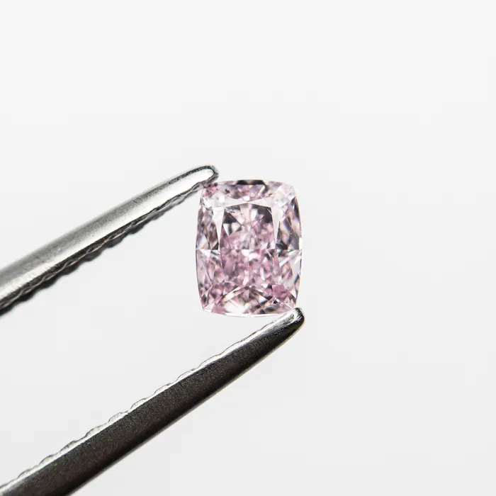 Earrings Misfit Diamonds 030ct 443x339x227mm GIA SI2 Fancy Intense PurplePink Cushion Brilliant 2416401