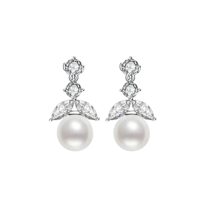 Earrings Pearly Lustre Elegant Freshwater Pearl Earrings WE00054