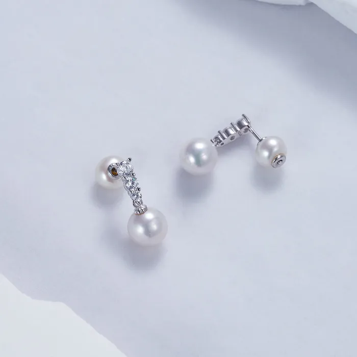 Earrings Pearly Lustre Elegant Freshwater Pearl Set WS00011