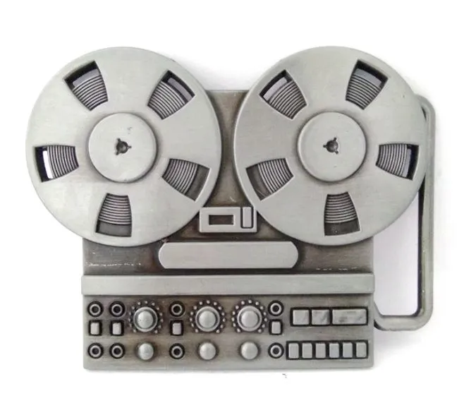 Earrings POLLY BU263 Reel to Reel Tape Player Belt Buckle