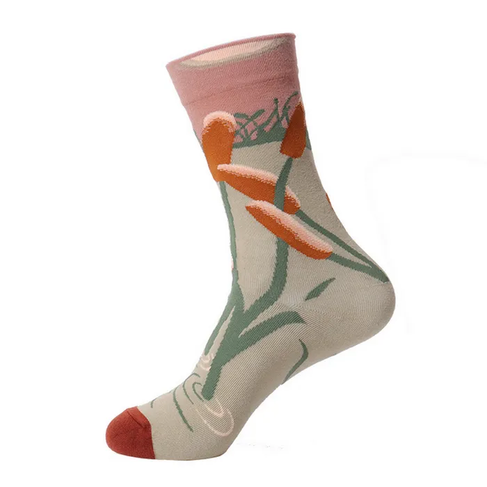 Earrings POLLY SF1123 Beige Pond Scene Socks