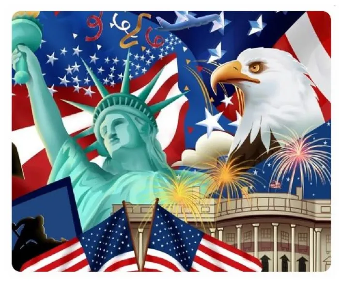 Earrings Sand Dollar Sales MP01 Patriotic Mouse Pad