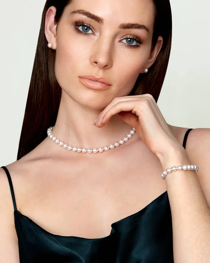 Earrings SPT 7580mm Hanadama Pearl Set