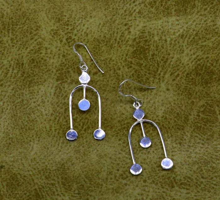 Earrings TRIBAL ORNAMENTS 925 sterling silver customized unique design drop dangle hoop earring 925 stamped earring best gifting party fashionable jewelry ear648 Earrings TRIBAL ORNAMENTS 925 sterling silver customized unique design drop dangle hoop earring 925 stamped earring best gifting party fashionable jewelry ear648
