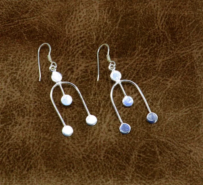 Earrings TRIBAL ORNAMENTS 925 sterling silver customized unique design drop dangle hoop earring 925 stamped earring best gifting party fashionable jewelry ear648 Earrings TRIBAL ORNAMENTS 925 sterling silver customized unique design drop dangle hoop earring 925 stamped earring best gifting party fashionable jewelry ear648