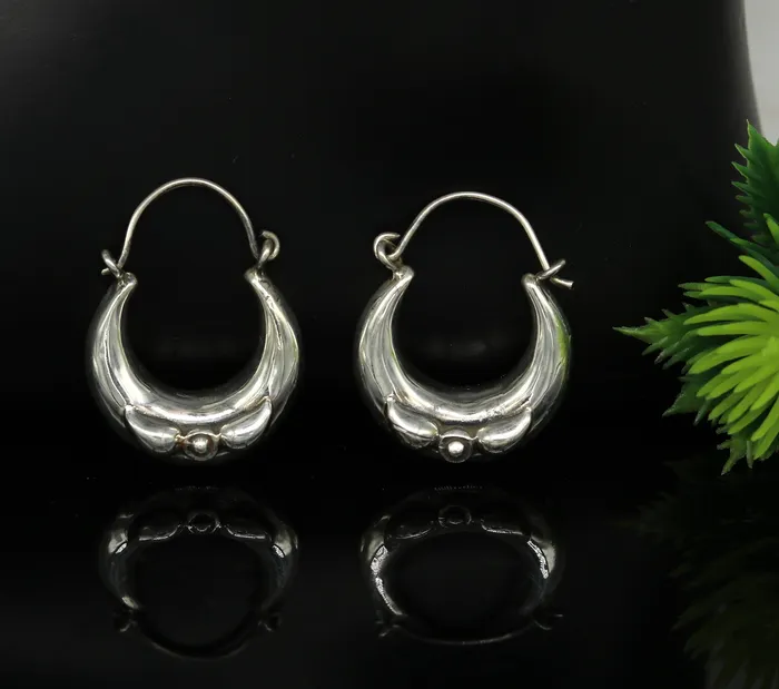 Earrings TRIBAL ORNAMENTS Handmade 925 sterling silver jewelry fabulous vintage stylish customized hoops earrings bali tribal ethnic personalized jewelry ske17 Earrings TRIBAL ORNAMENTS Handmade 925 sterling silver jewelry fabulous vintage stylish customized hoops earrings bali tribal ethnic personalized jewelry ske17