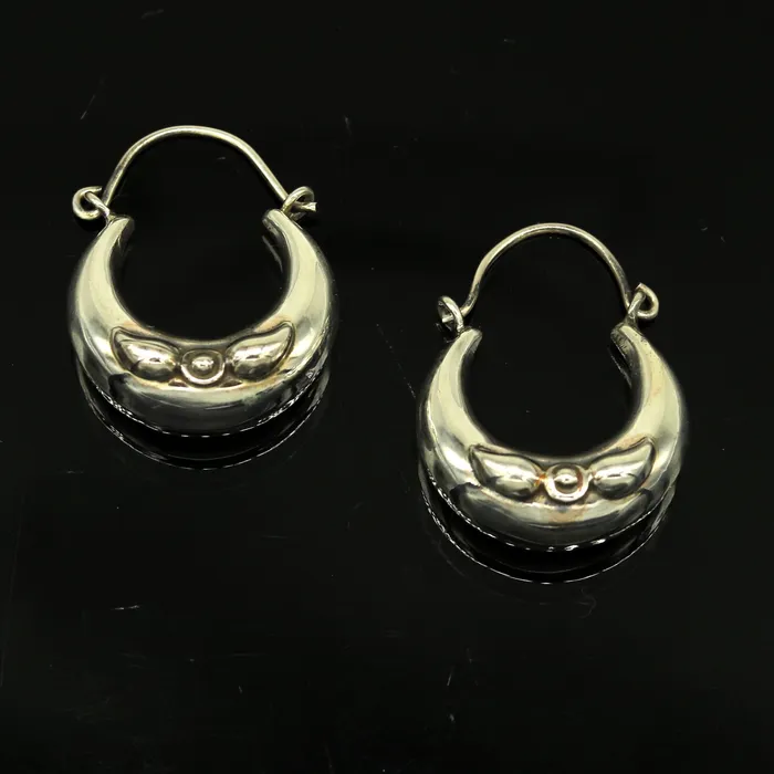 Earrings TRIBAL ORNAMENTS Handmade 925 sterling silver jewelry fabulous vintage stylish customized hoops earrings bali tribal ethnic personalized jewelry ske17