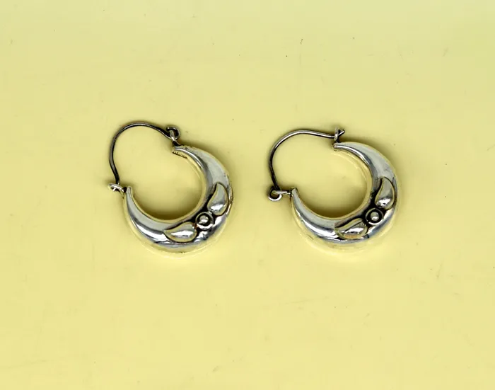 Earrings TRIBAL ORNAMENTS Handmade 925 sterling silver jewelry fabulous vintage stylish customized hoops earrings bali tribal ethnic personalized jewelry ske17