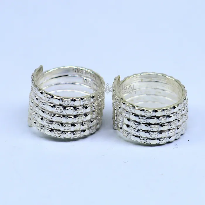 Earrings TRIBAL ORNAMENTS Indian Ethnic style handmade solid silver spiral design toe rings pair excellent tribal customized belly dance hippie boho jewelry ntr85 Earrings TRIBAL ORNAMENTS Indian Ethnic style handmade solid silver spiral design toe rings pair excellent tribal customized belly dance hippie boho jewelry ntr85
