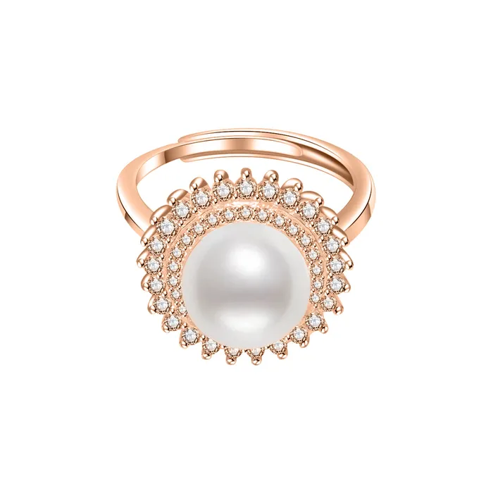 Elegant Freshwater Pearl Ring WR00138 Pearly Lustre Rings