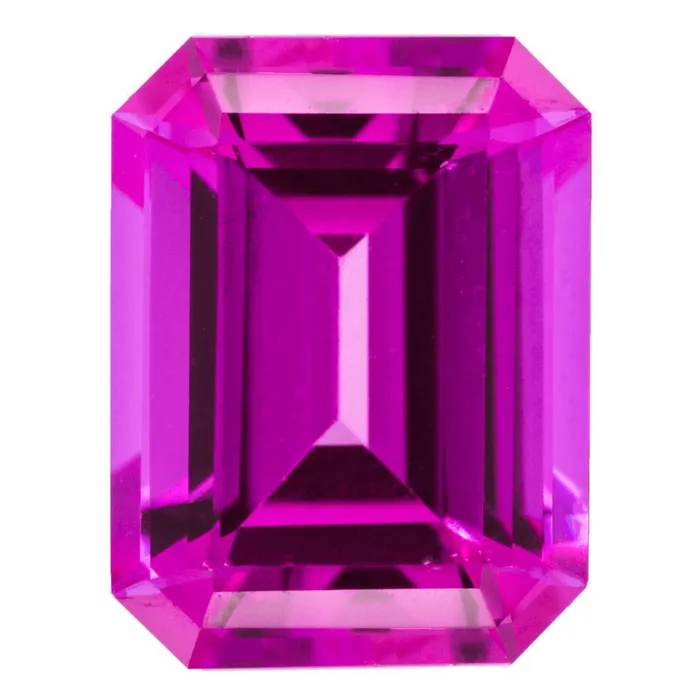 Emerald FAB LabGrown Pink Sapphire Gems Fire Brilliance Earrings