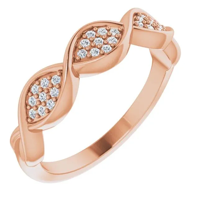 Fabianna 110 Moissanite or Diamond Anniversary Band Fire Brilliance Rings