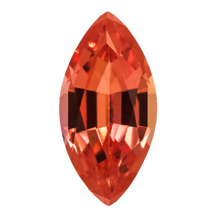 Fire Brilliance Earrings Marquise FAB LabGrown Padparadscha Sapphire Gems